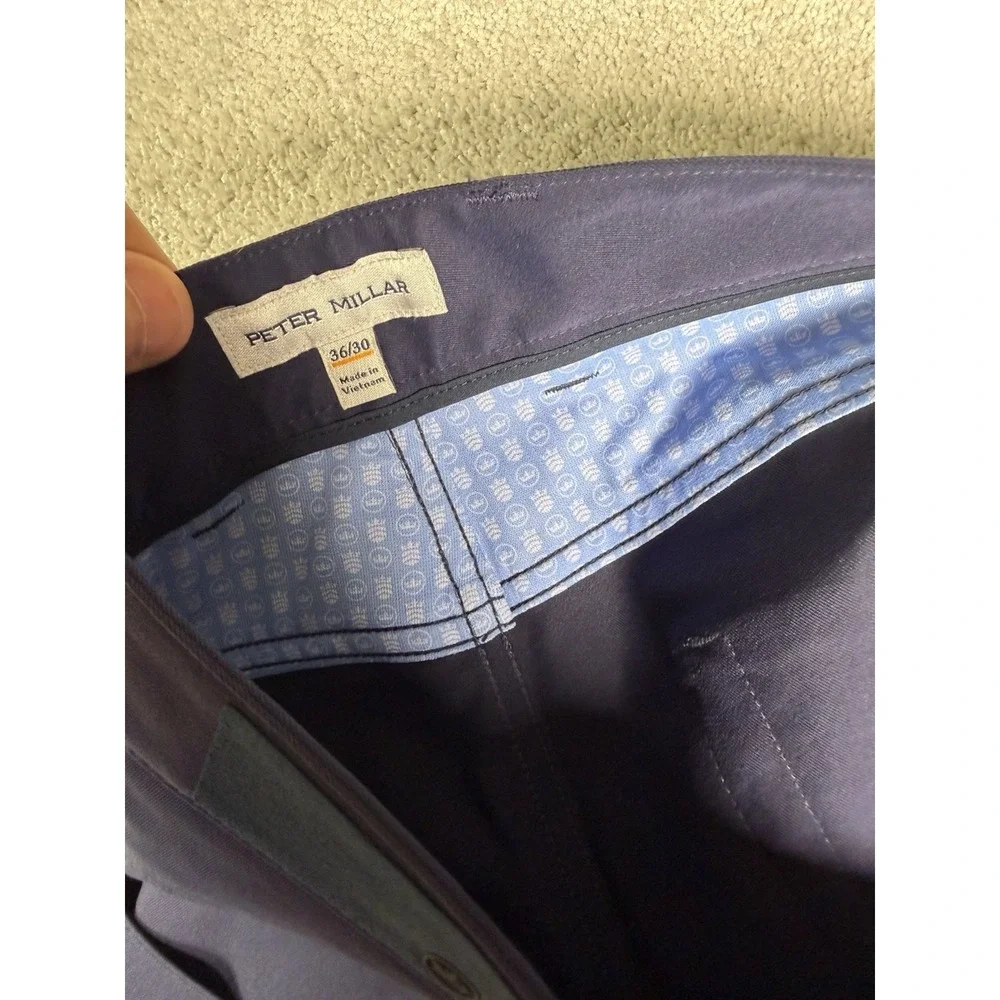 Peter Millar Golf Pants Crown Sport eb66 Performance 36x30 Blue NWT MSRP $160
